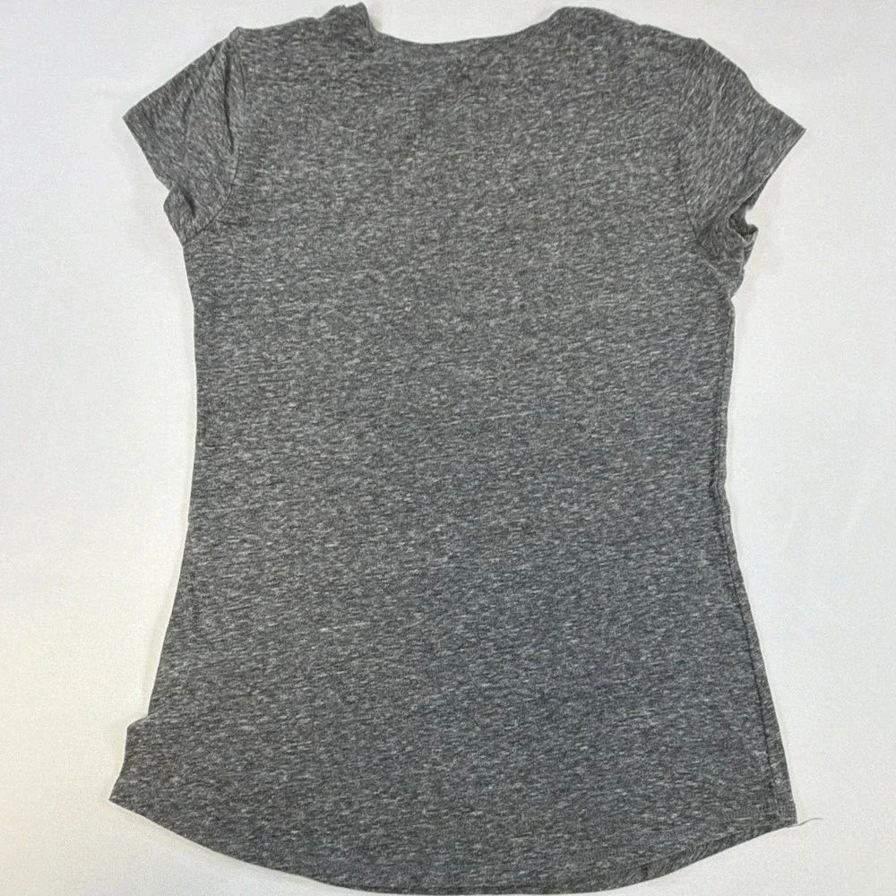 Justice Girls 10 Gray Short Sleeve Hot Diggity Dog Corgi Glitter Graphic Tee